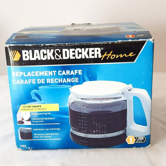 Black & Decker Kitchen Black And Decker Replacement 2 Cup Coffee Carafe White Dcm130 Dcm1200